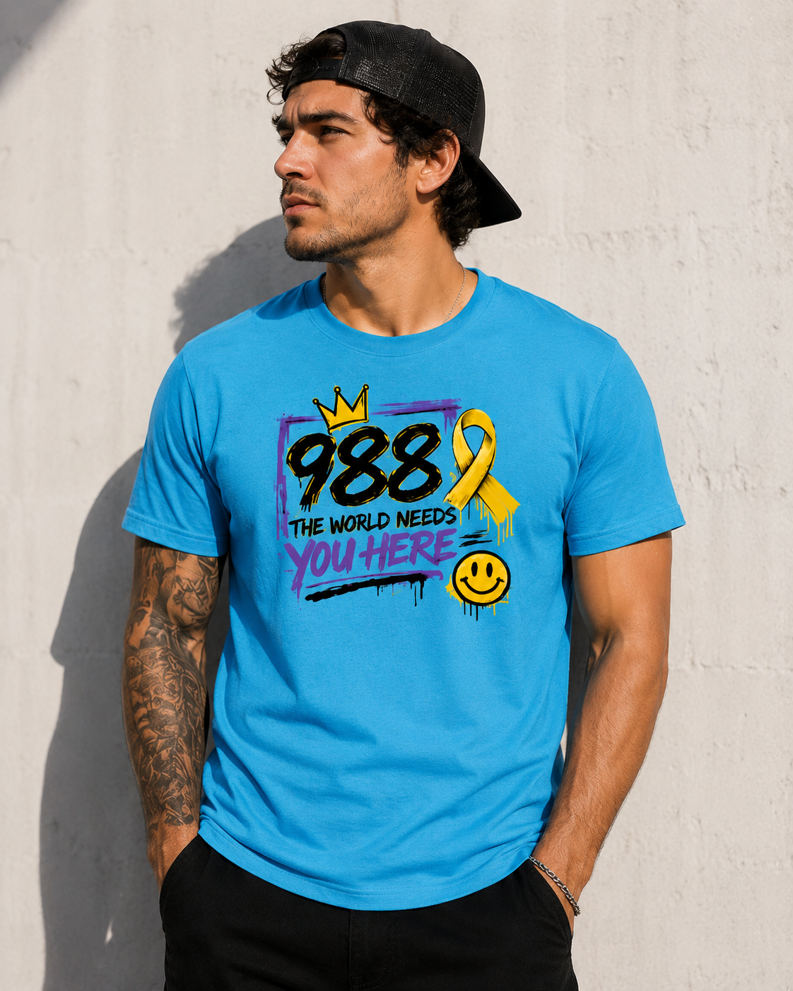 988 Crisis Hotline Mental Health Awareness T-Shirt