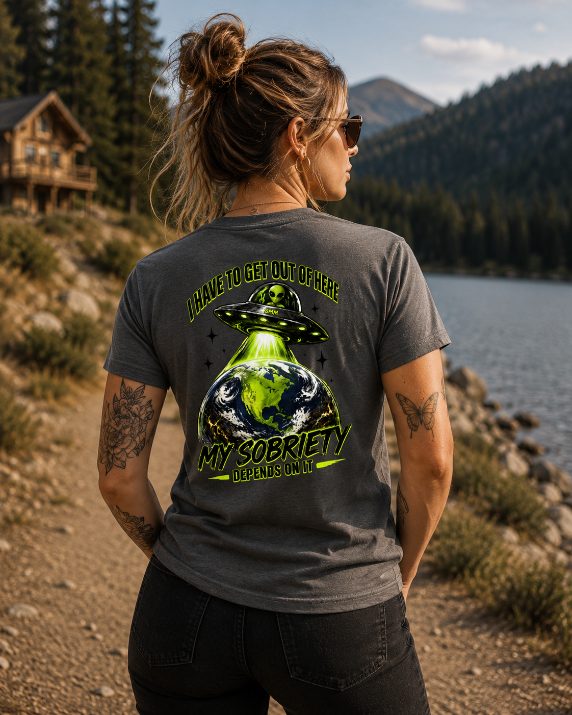 Alien I Have To Get Out Of Here Sobriety T-shirt