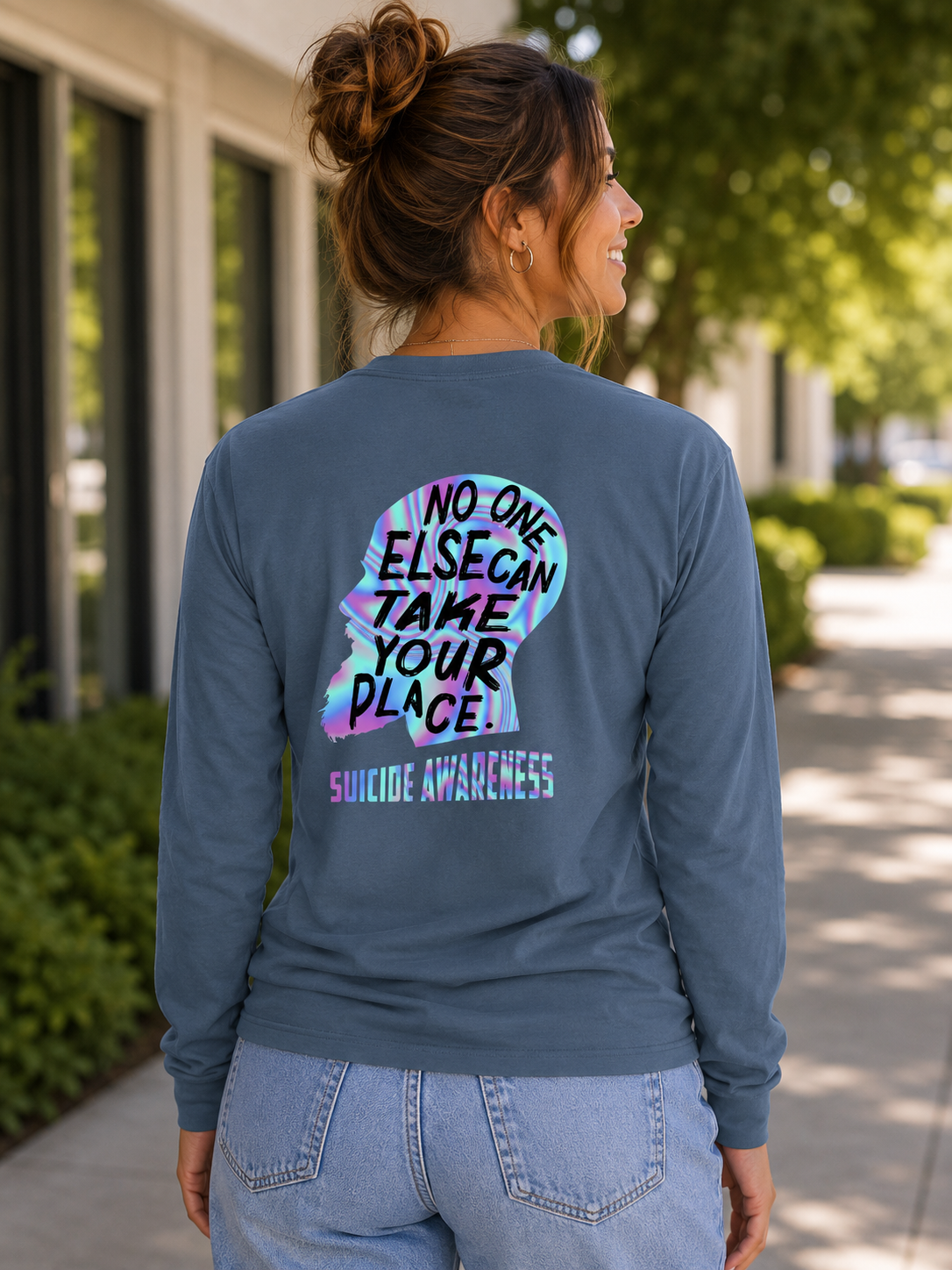 "I have time to listen" Mental Health Awareness Long Sleeve T-Shirt