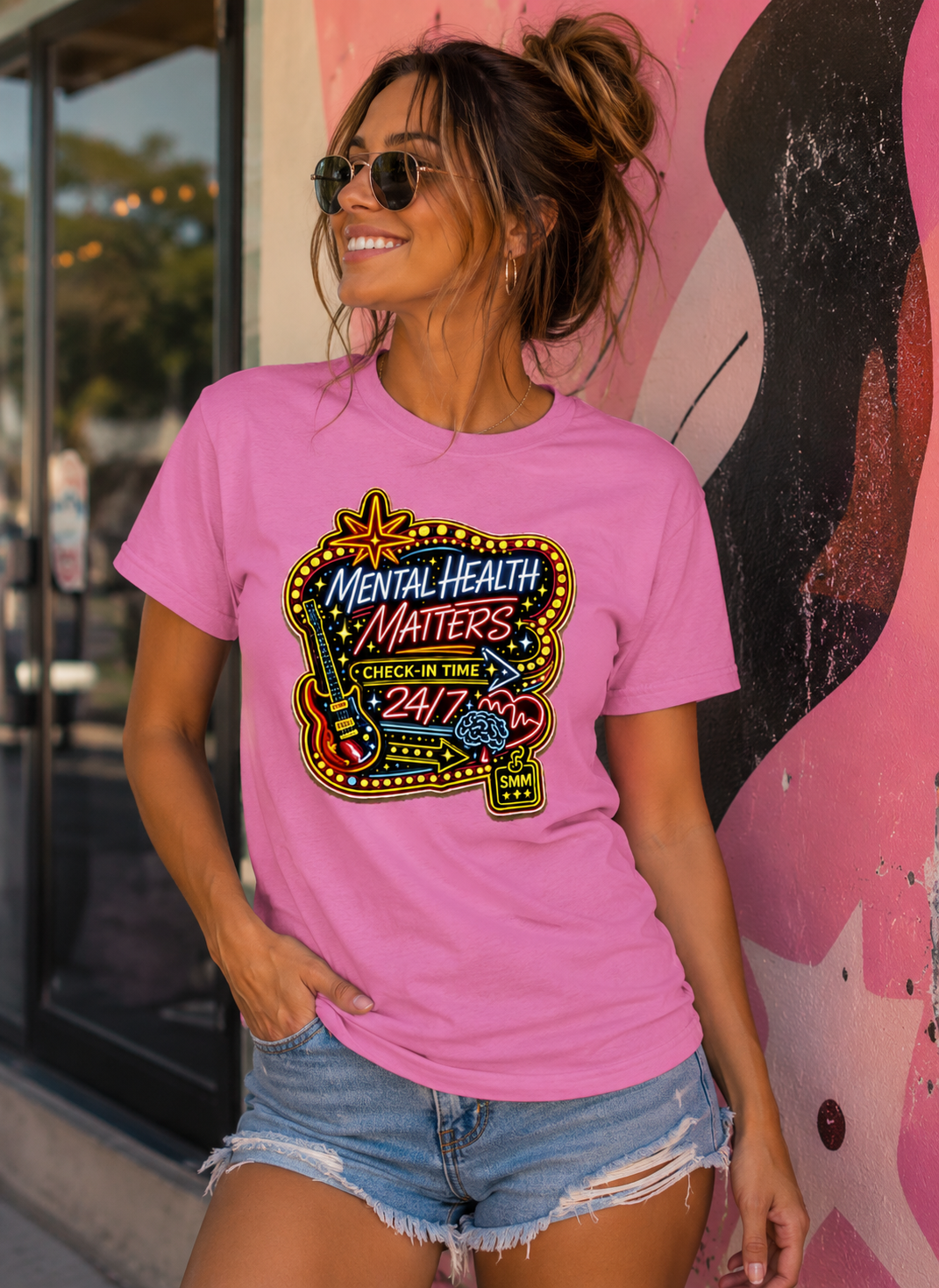 Mental Health Matters Neon T-Shirt
