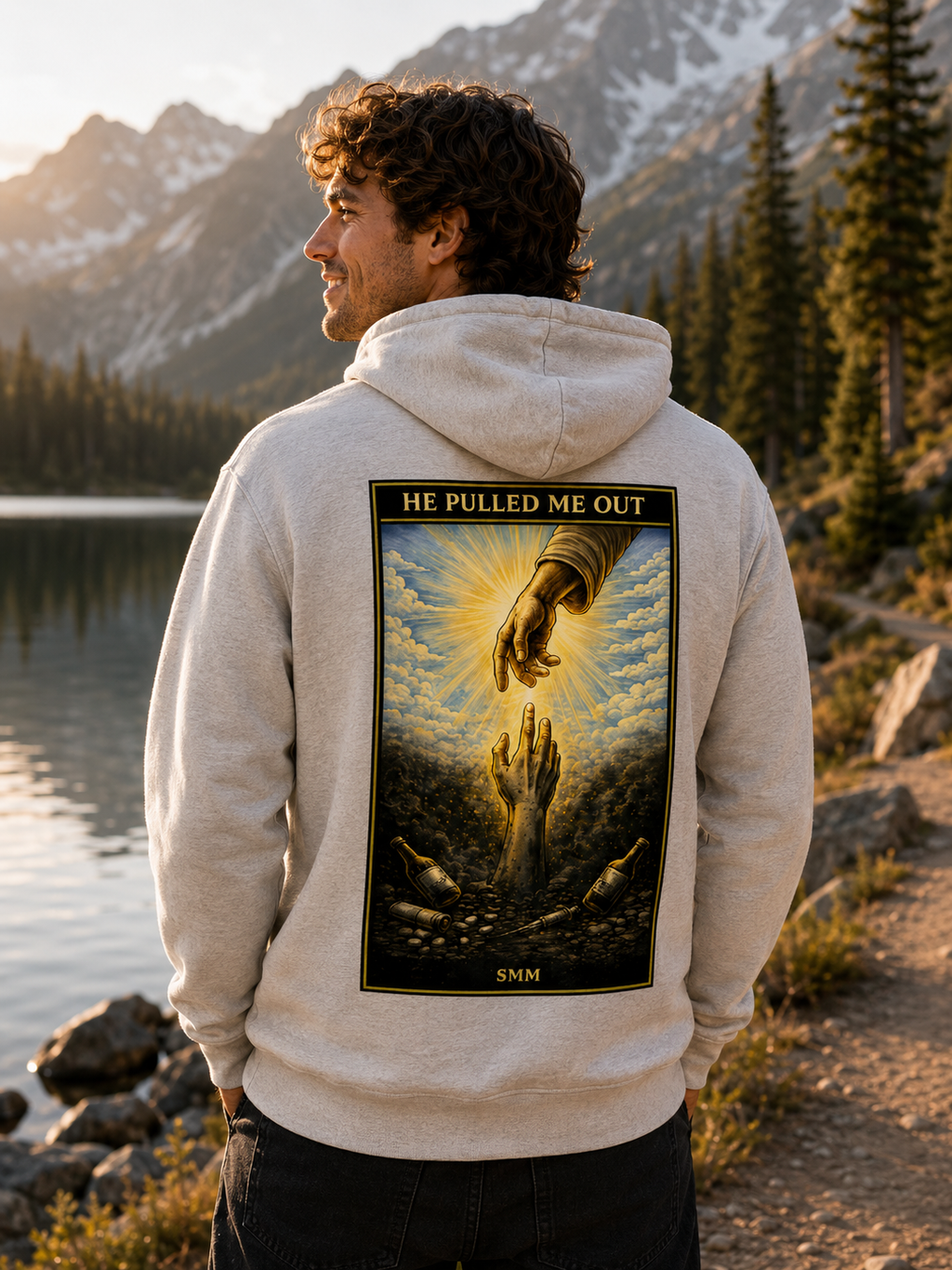 He Pulled Me Out Sobriety Hoodie