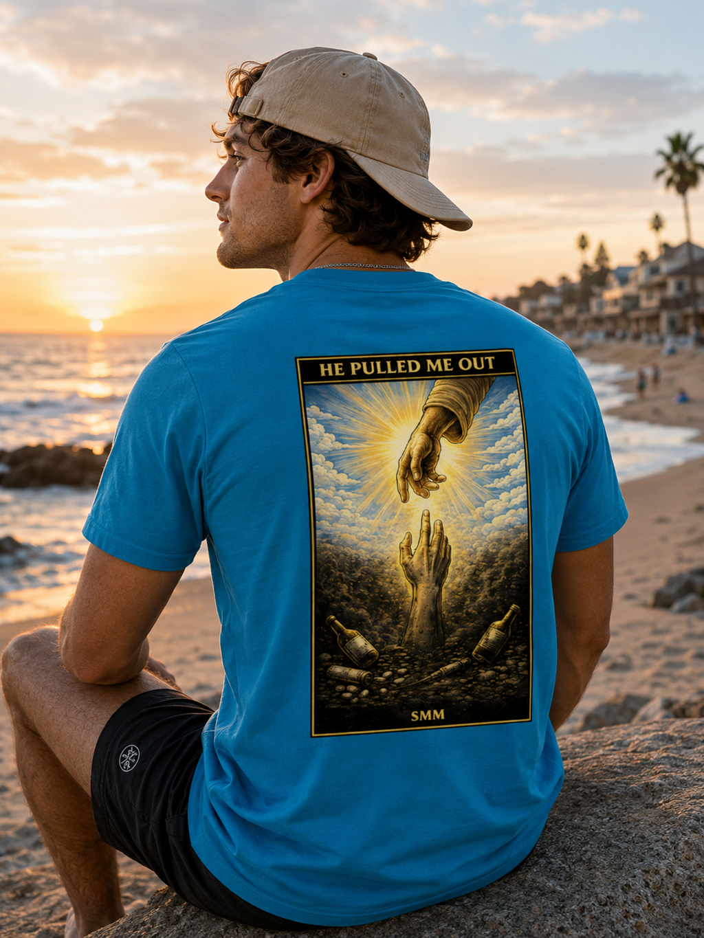 He Pulled Me Out Sobriety T-Shirt