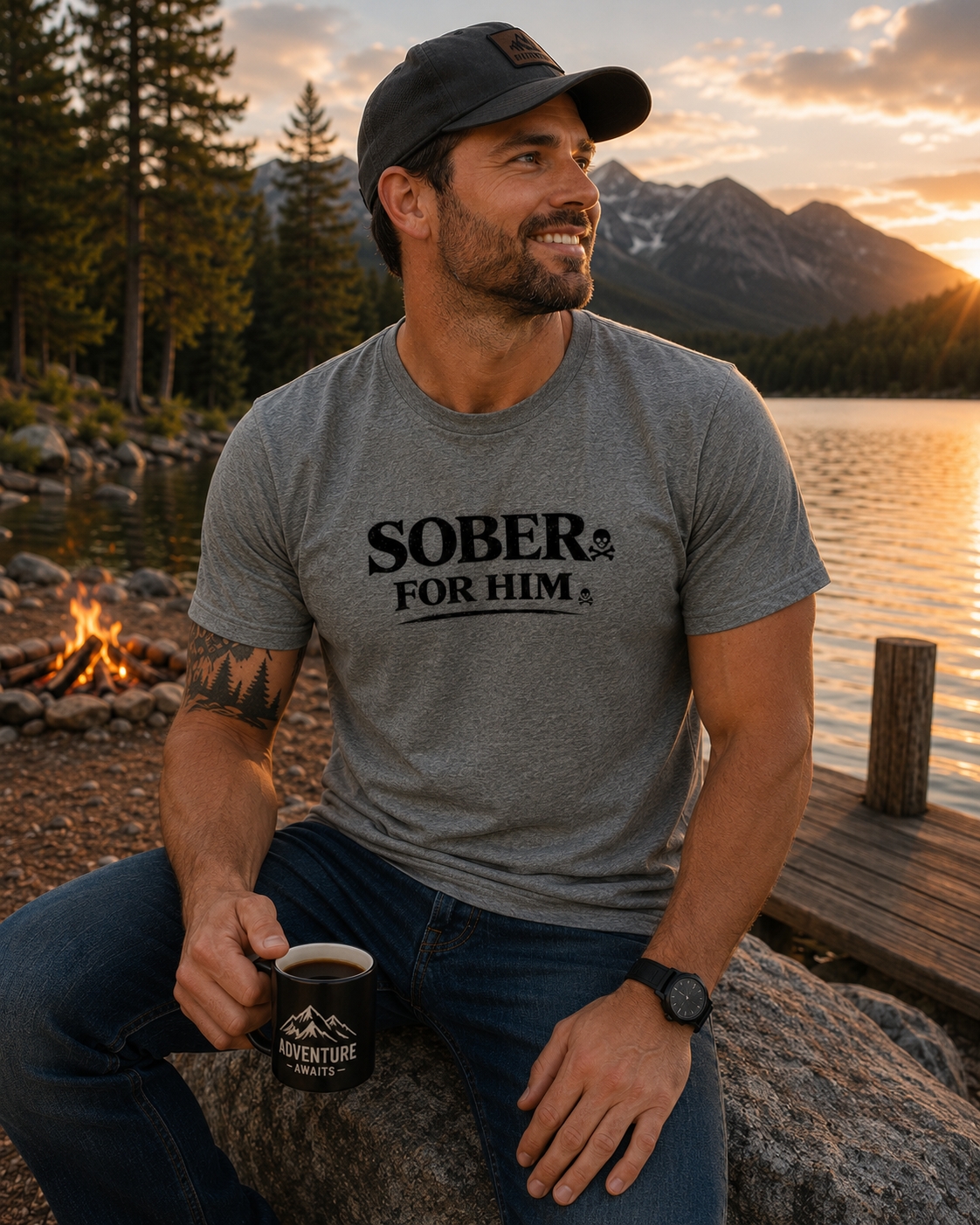 Sober For Him T-Shirt