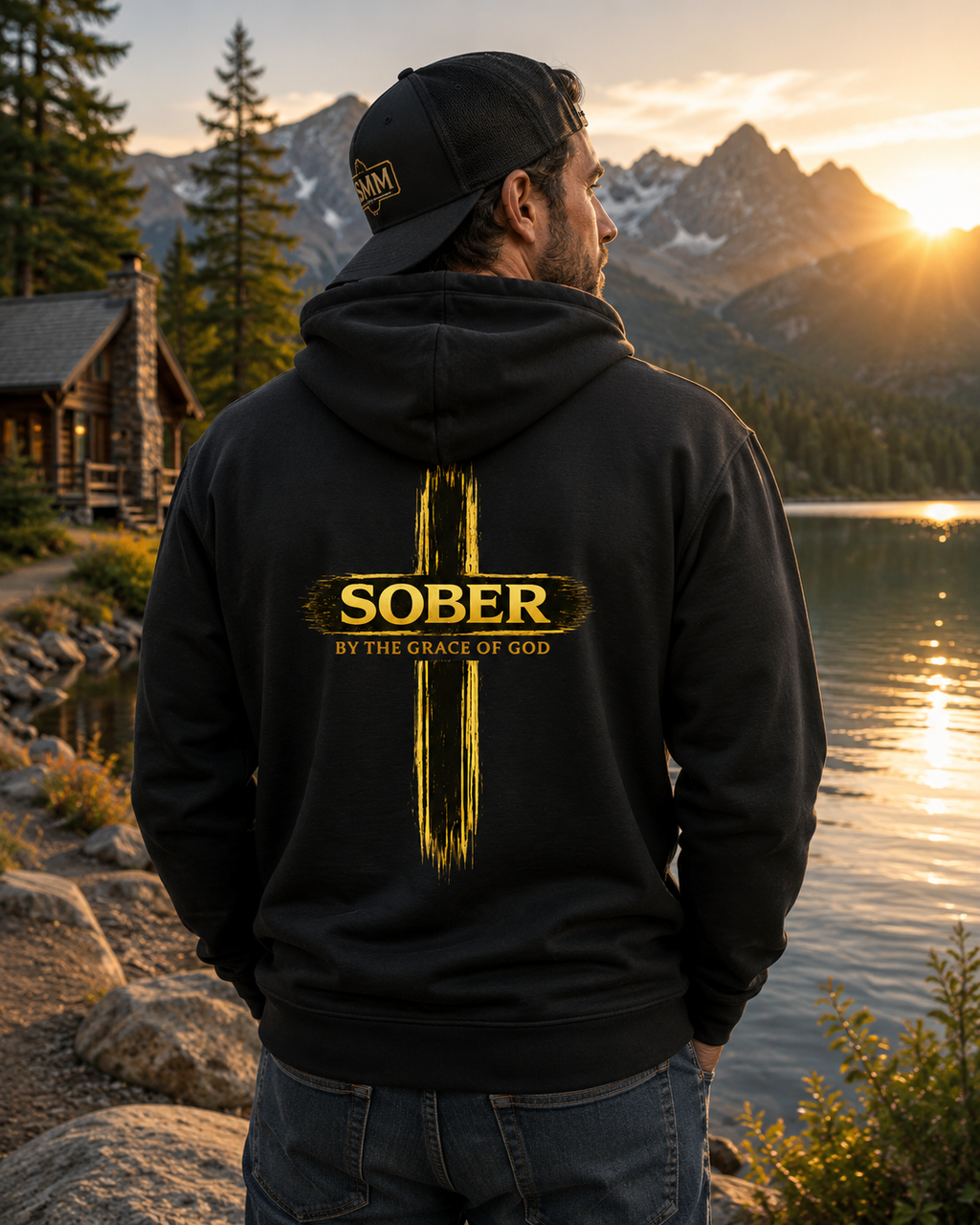 Sober by the Grace Of God Sobriety Hoodie