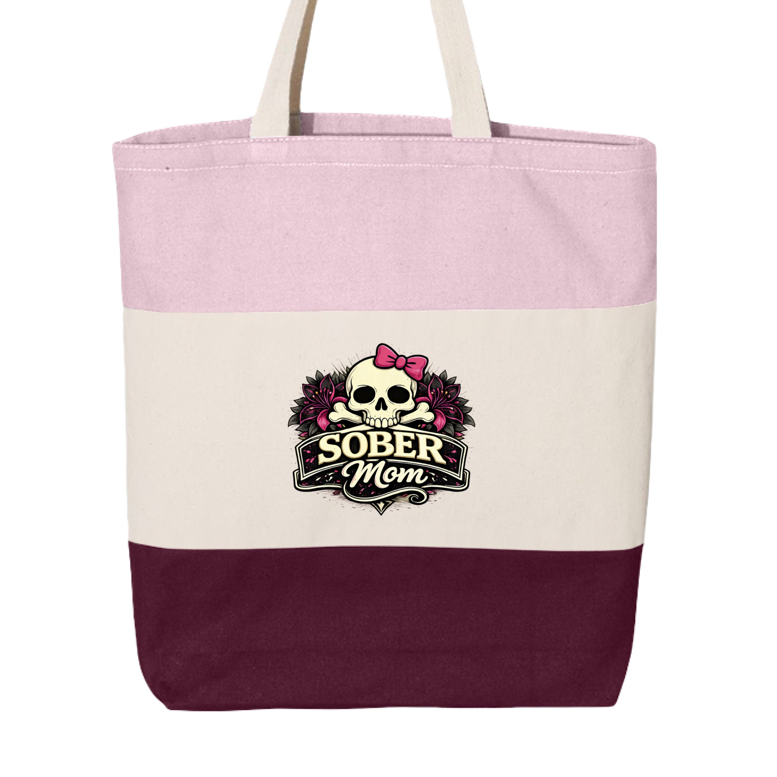 Maroon/ Natural/ Light Pink - FRONT