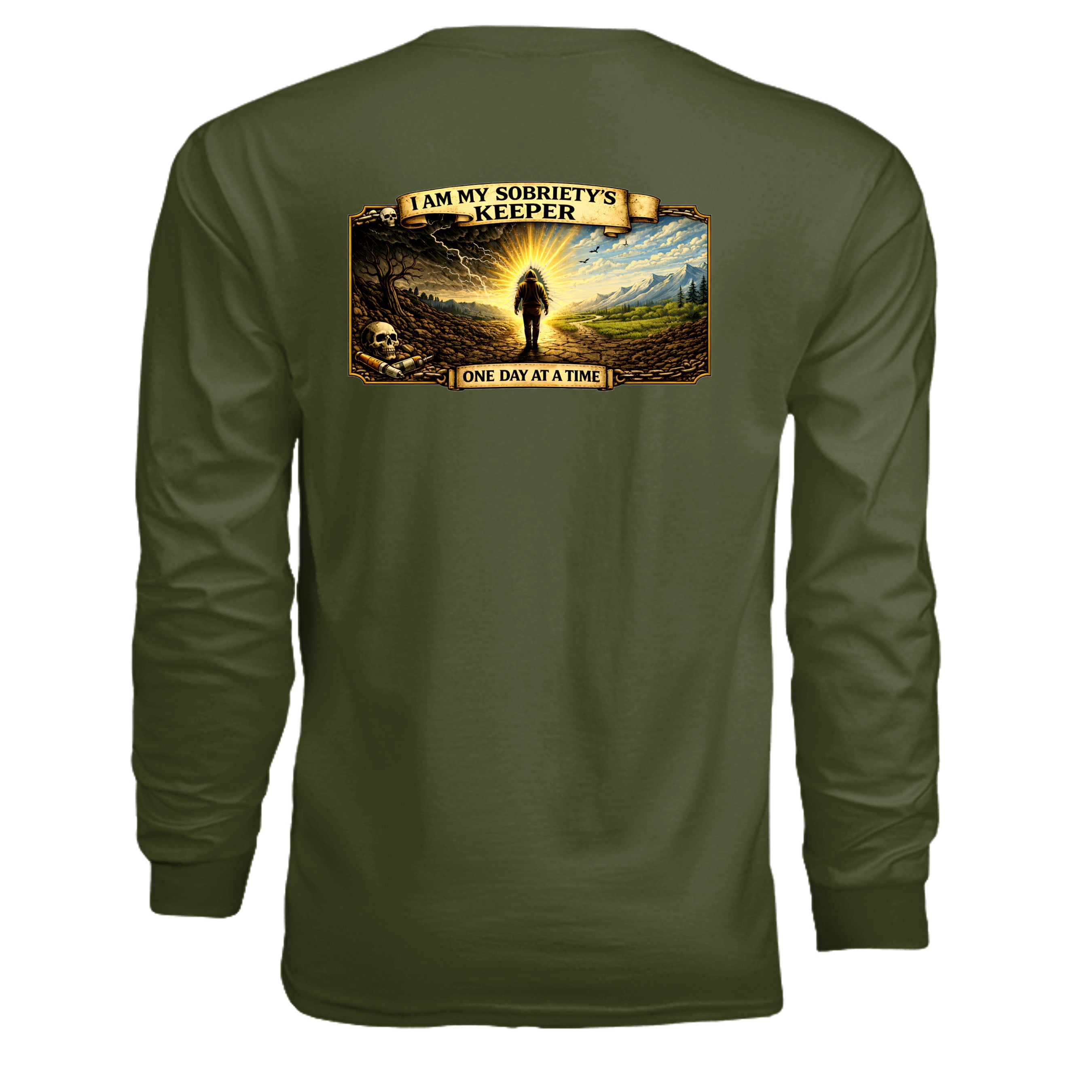 MILITARY GREEN - G240 - BACK