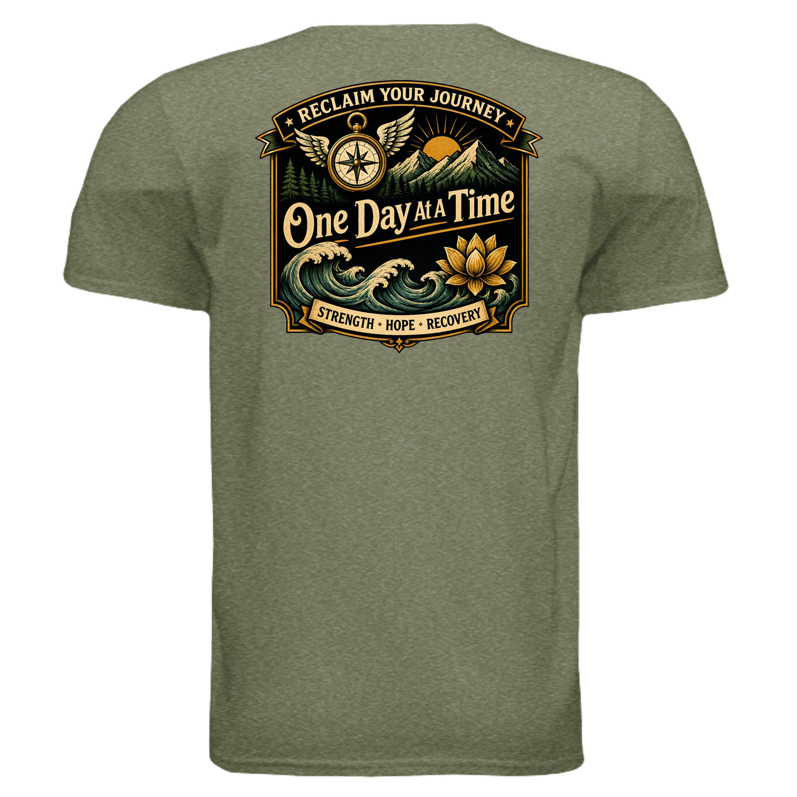HEATHER MILITARY GREEN - G640 - BACK