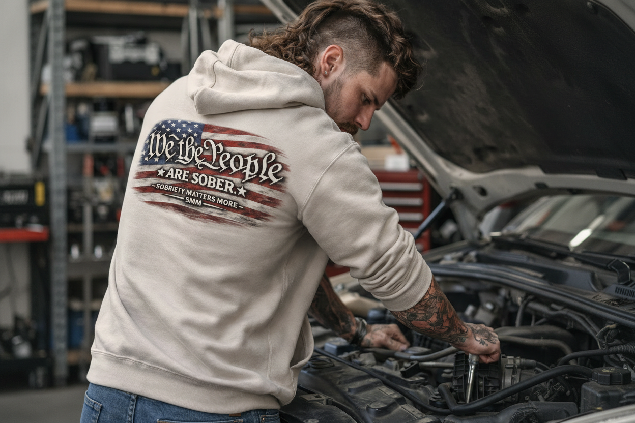 We The People Hoodie - Landscape Crop